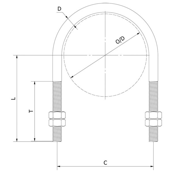 Krambeugel Fig. 285 | niet geklemd | S235JR Rilsan gecoat - Afbeelding 2