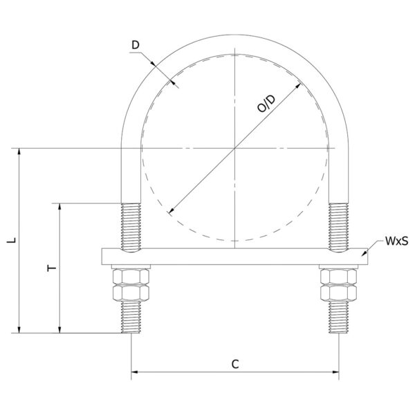 Krambeugel Fig. 287 | geklemd | S235JR Rilsan gecoat - Afbeelding 2