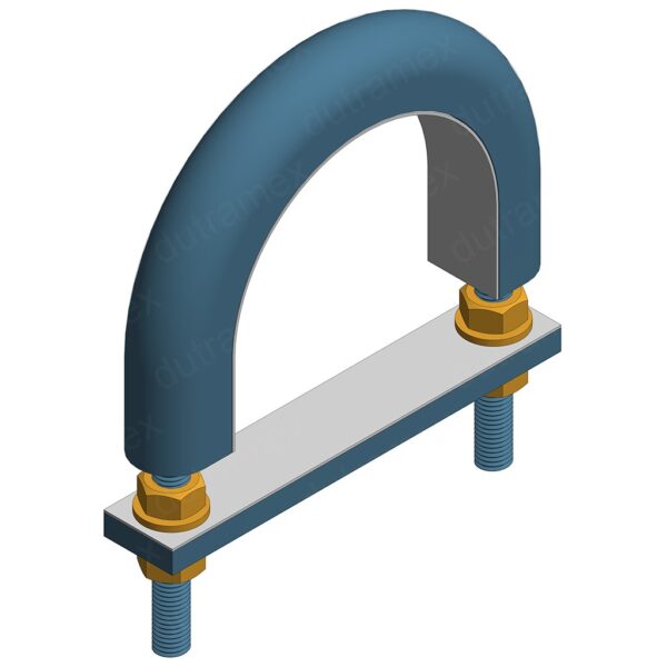 Krambeugel Fig. 603 | geïsoleerd met PTFE t.b.v. RVS leidingen (niet geklemd) | S235JR  thermisch verzinkt