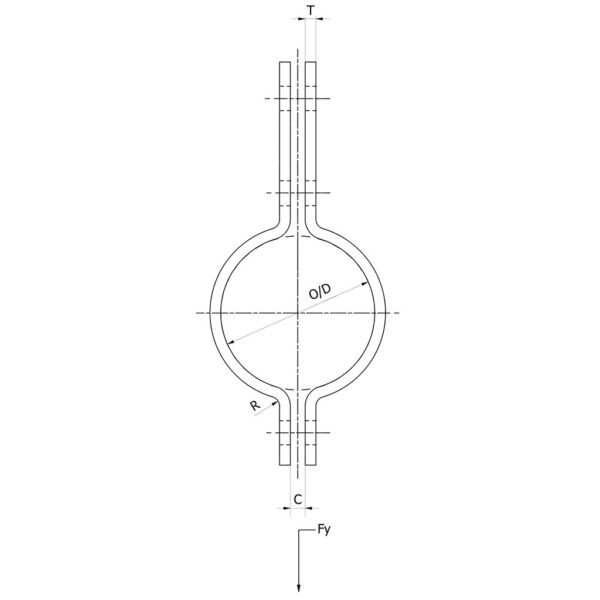 Pijpbeugel Fig. 702 | volgens DIN 3567-B | S235JR thermisch verzinkt - Afbeelding 2