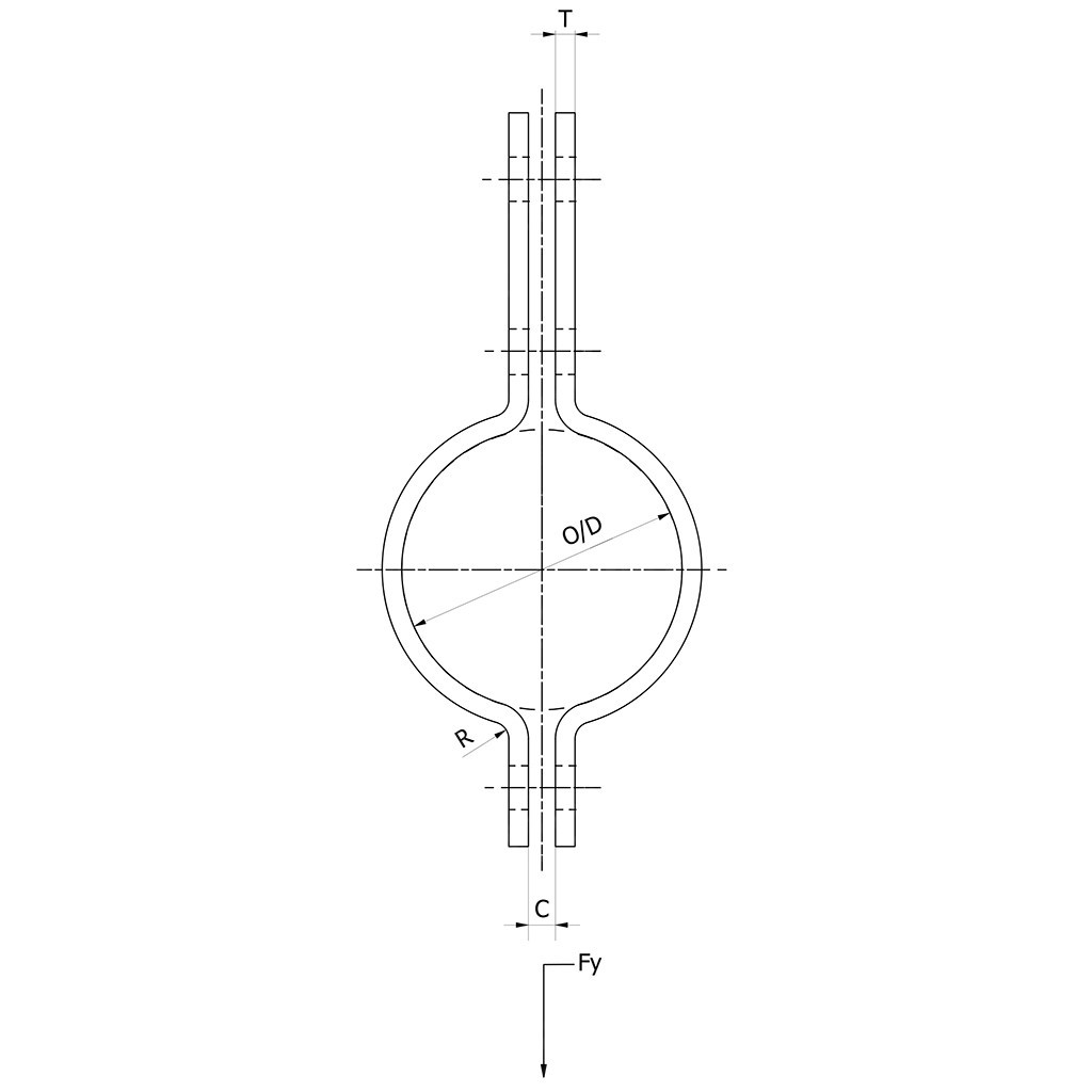 Pijpbeugel Fig. 702 | volgens DIN 3567-B | S235JR thermisch verzinkt - Afbeelding 2