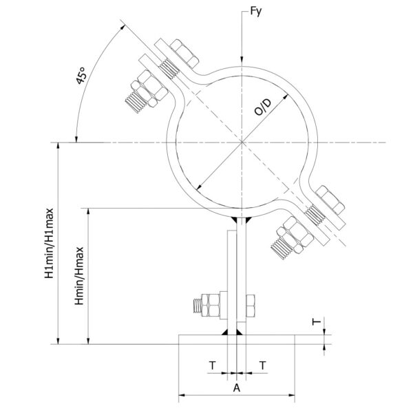 Pijpschoen Fig 826 In Hoogte Verstelbaar 110 165 S235jr Thermisch Verzinkt 4