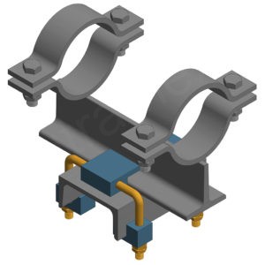 Profielklem Fig. 868 | met lift-off stop t.b.v. horizontaal U-profiel | S235JR thermisch verzinkt